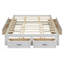 Grand lit plateforme avec 6 tiroirs de rangement-1560161347