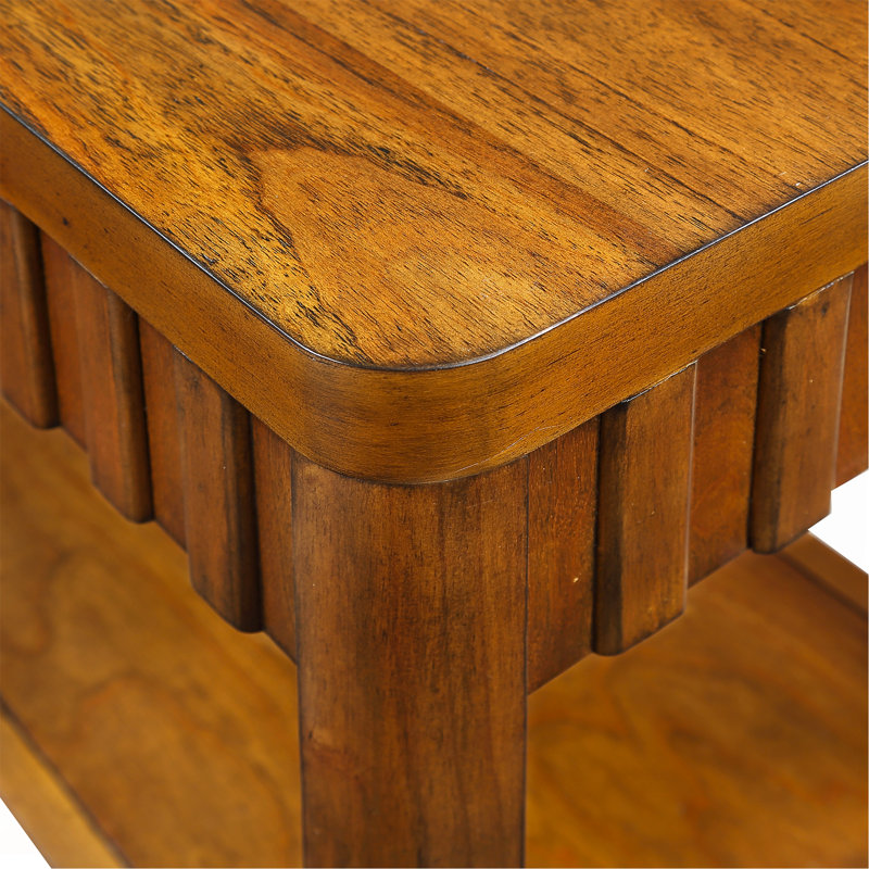 Rectangular Living Room Coffee Table Set, Walnut
