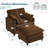 Deloni 41"W Upholstered Oversized Chenille Accent Chair with Ottoman Set for Living Room with 2 Pillow-230413602