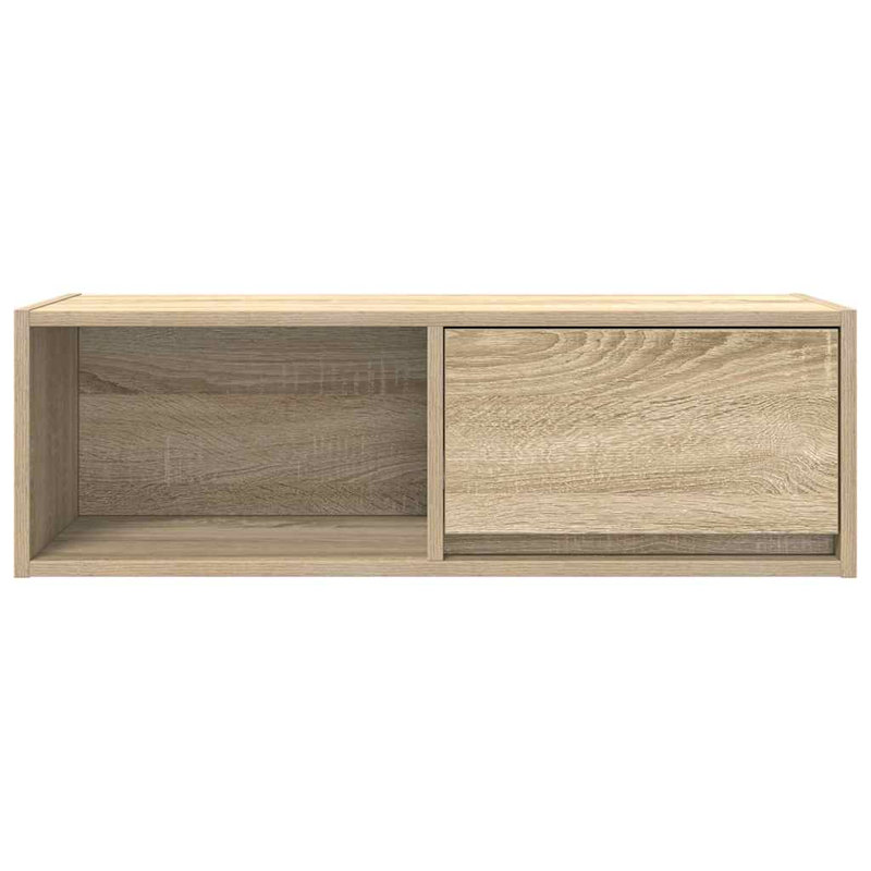 TV Cabinet 80X31x25.5 Cm Engineered Wood, Sonoma Oak, 80 cm