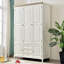 Garde-robe moderne de style crème simple