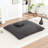 Grey Floor Bean Bag With Removable Corduroy Cover, Soft Foam Filler, No Assembly, Great For Watching Tv In Living Room Lazy Bag, Skin - Fabric, Seat, Ideal Relaxing Game-169824710