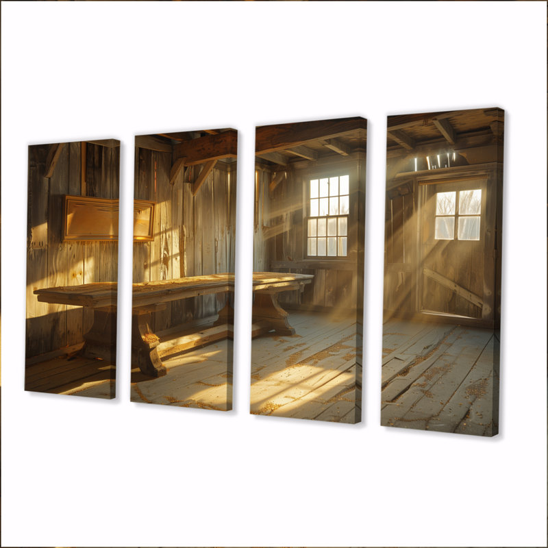 Charme rustique brun - ensemble de décorations murales rustiques, H 32 po x l 64 po