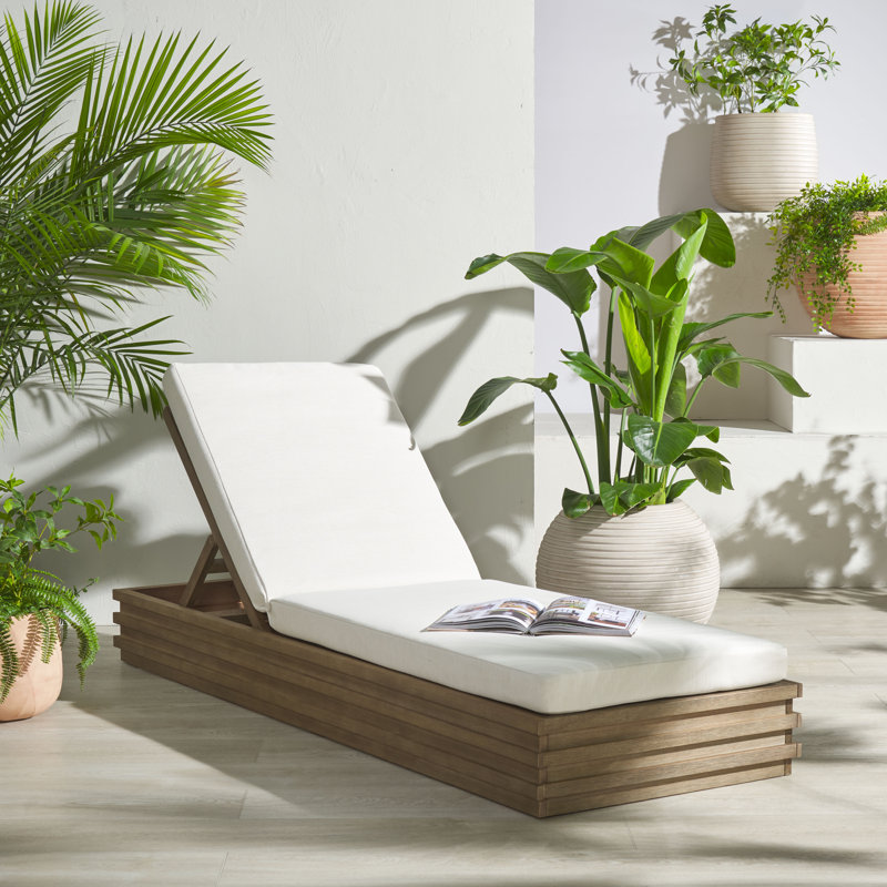 Priya Eucalyptus Patio Chaise Lounge