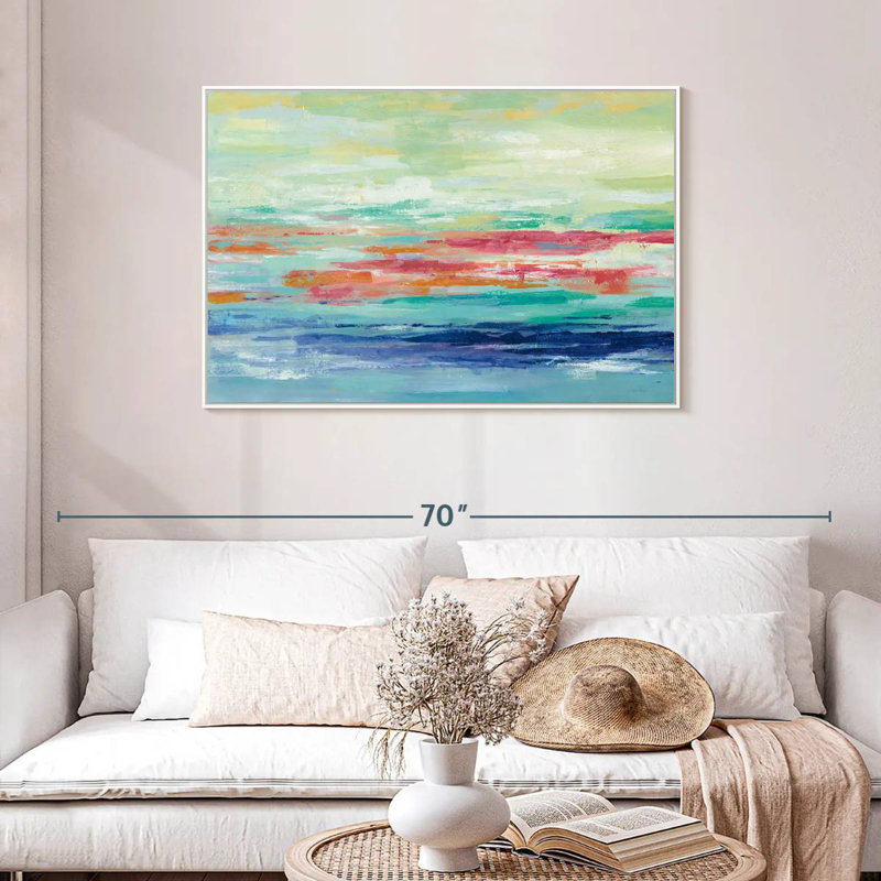 California Surf, Cadre flottant blanc, 43 po x 29 po