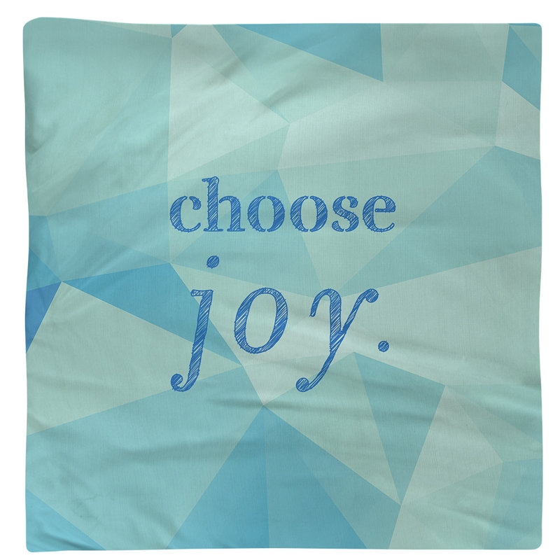 Polyester, Cotton Geometric Square Napkin, Zircon Blue, Cotton, 10" L x 10" W