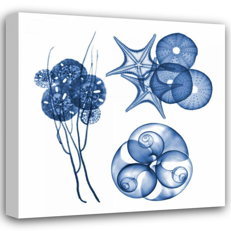 Art sur toile tendue, "Rosecliff Heights Koetsier, Albert": Blue Assortment Four, H 15 po x l 15 po