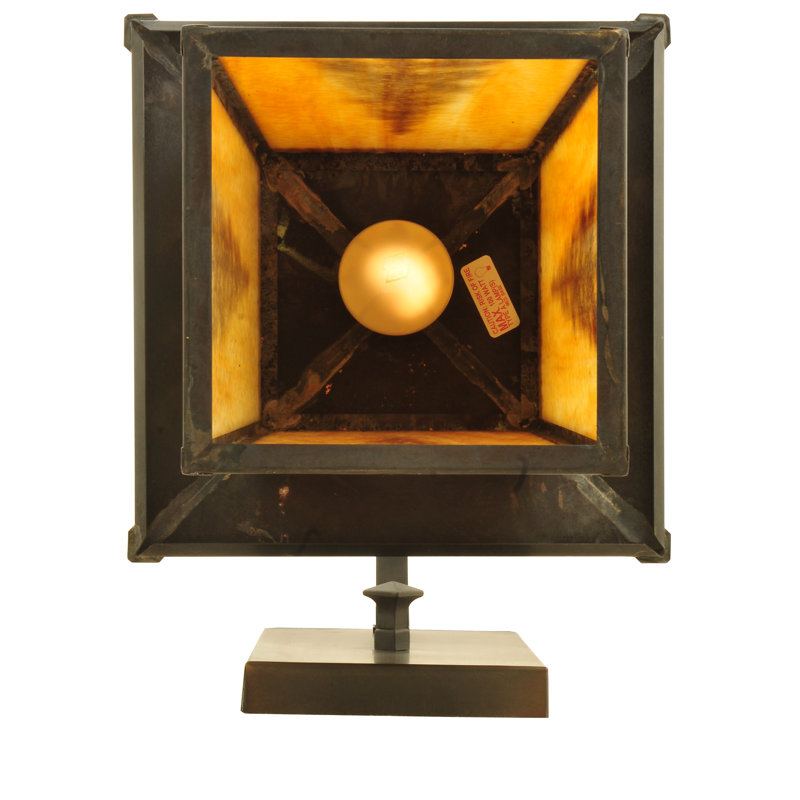 Tall Pine 1-Light Brown Brass Outdoor Wall Lantern
