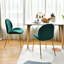 Chaise d'appoint rembourrée en velours Letellier Mauldin-1756984590
