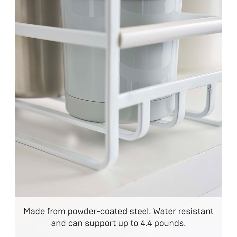 Glass and Mug Helper Shelf, White
