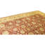 Tapis rouge et or noué à la main de haute qualité