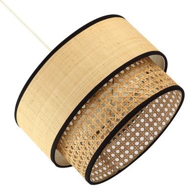30cm Rattan Drum Pendant Shade