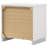 Dulcey White High Gloss 2-Drawer Nightstand