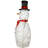 The Holiday Aisle® 36" Pre-Lit Sisal Snowman