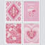 "Pink Hat Floral Parfum", impression sur papier 4 pièces-97782638-97782642