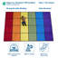Tapis pour salle de classe KidCarpet.com Rainbow Blocks