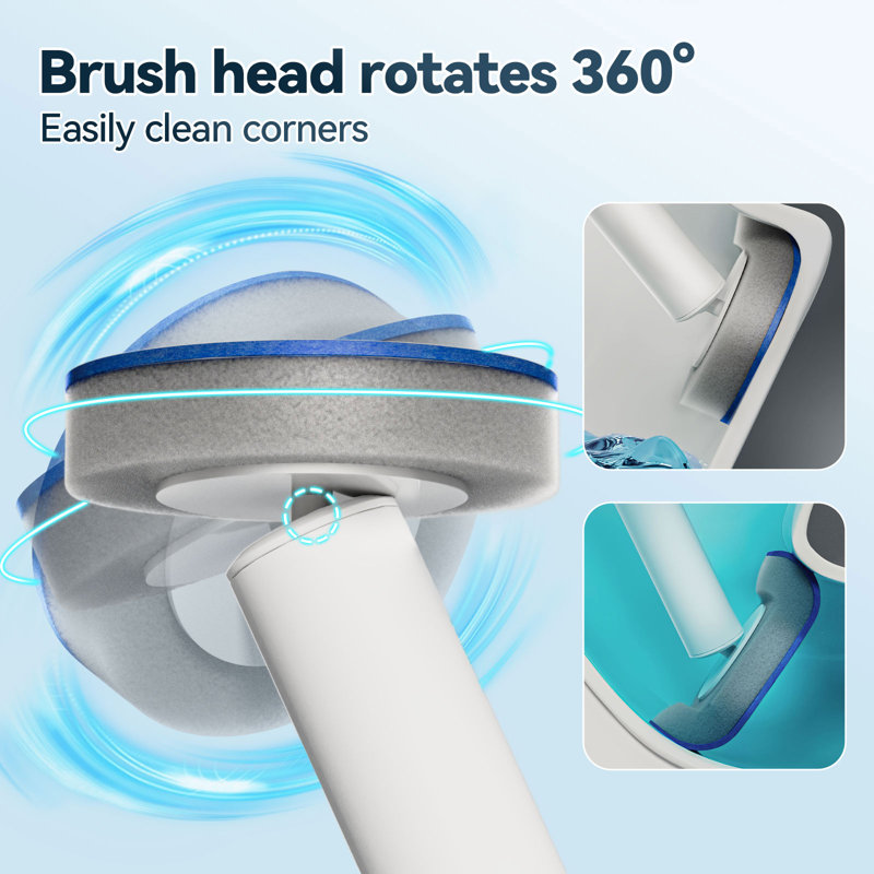 JOYBOS disposable toilet brush replacement heads, toilet cleaning supplies, 60replacement heads