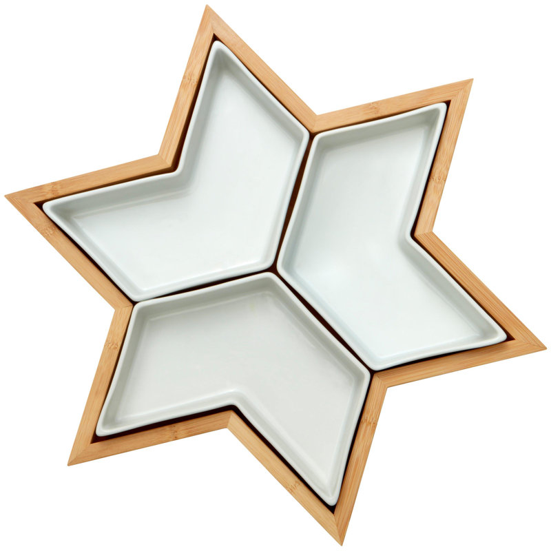 Wine Enthusiast Divided Serving Dish