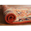 Tapis traditionnel indien orange en laine orange 2x3