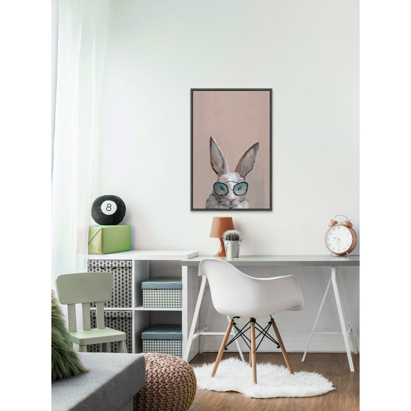 «Serious Hare», reproduction sur toile, H 24 po x l 16 po x P 1,5 po