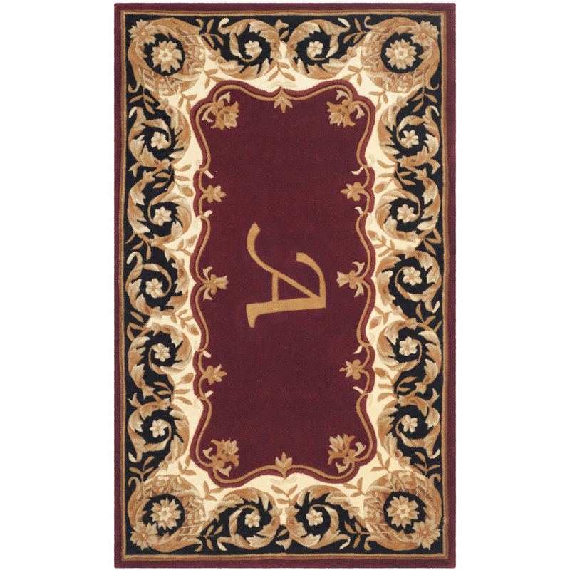 Lenora Hand Tufted Wool Pile Oriental Rug, Rectangle 3' x 5', A