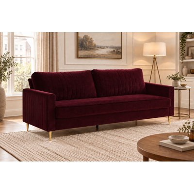 Malverne 3 Seater Velvet Sofa