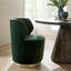 Poppy Chair Forest Velvet Champagne Swivel-1120033154