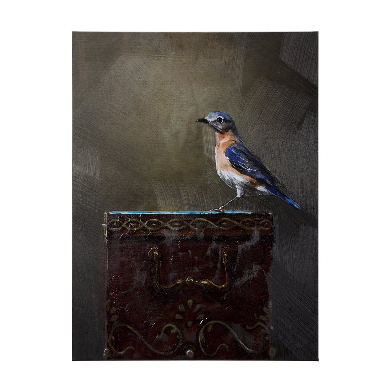 Graceful Poise II (merlebleu de l'Est), H 56 po x l 42 po x P 1,5 po