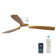 52 In. Wood Indoor Black Ceiling Fan With Dimmer Led Light And Dc Reversible And App/Remote Control And Memory Function