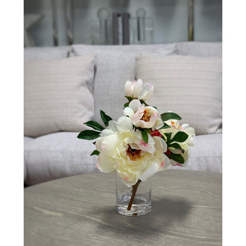 Peonies Floral Arrangement in Vase