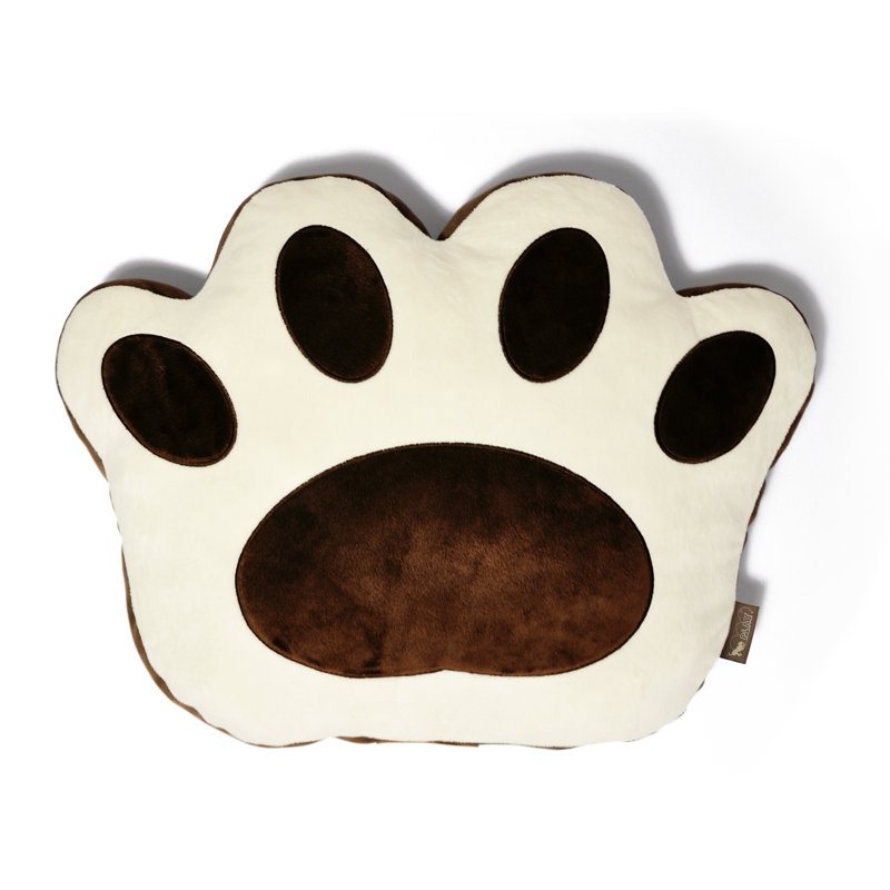 Paw Print Dog Pillow Bed, Medium (29" W x 22" D x 3.1" H)