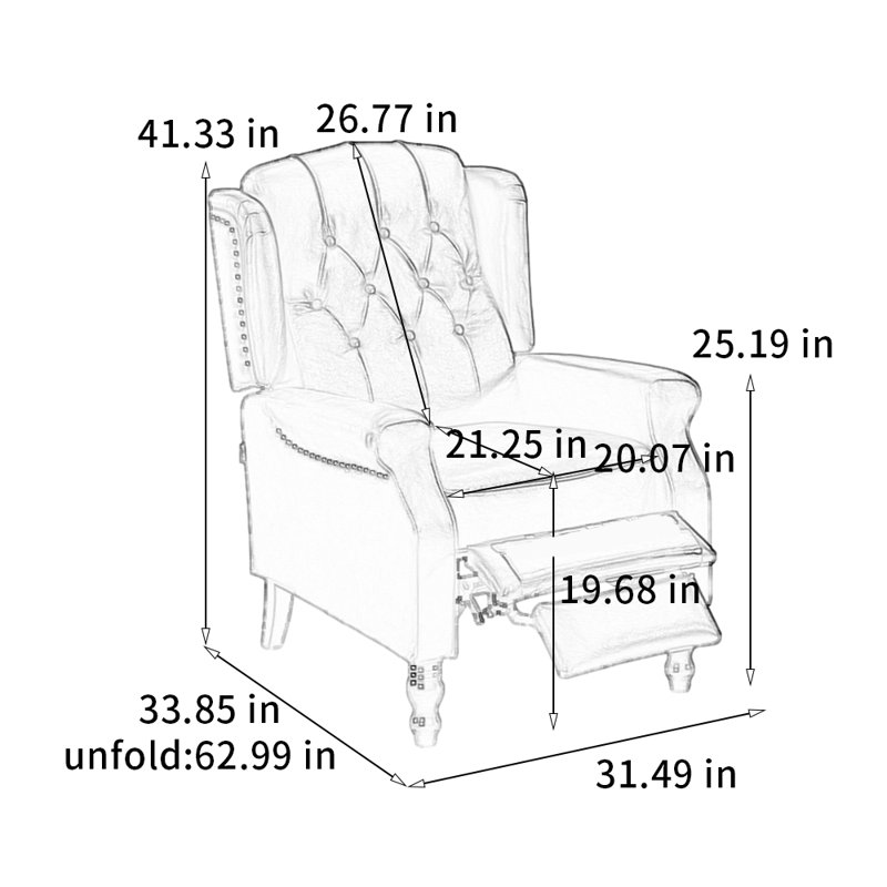 Chaise en bois massif écologique, Similicuir brun