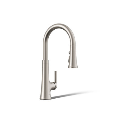 Robinet d'évier de cuisine à poignée simple avec douchette extractible Tone