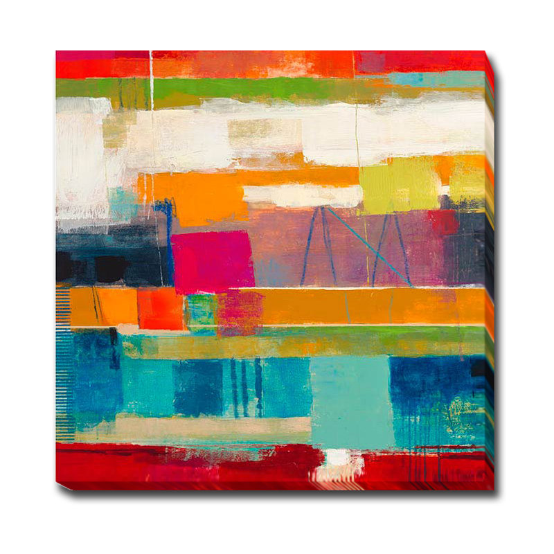 " Convergence " by Ursula Brenner, 18" H x 18" W x 1.5" D