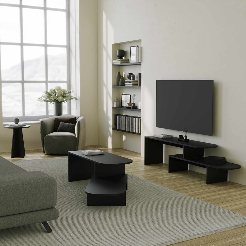 Ensemble de tables basses, Noir