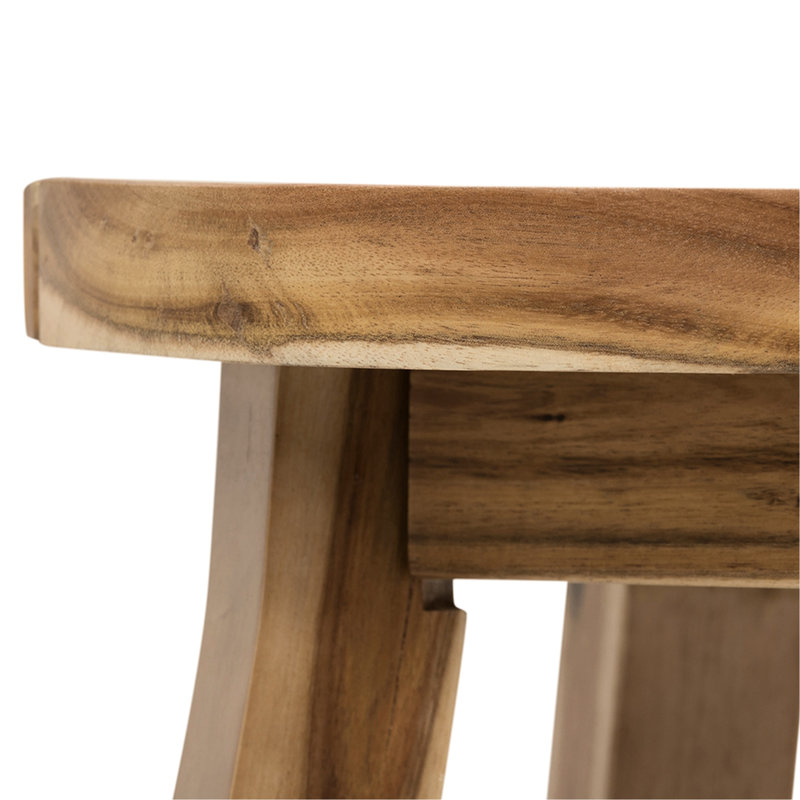 Table d'appoint ronde en bois massif de 40,6 x 40,6 cm (16 x 16 pouces), idéale pour une décoration intérieure de style classique. Hauteur : 41 cm (16,1 pouces). Un indispensable pour votre maison.
