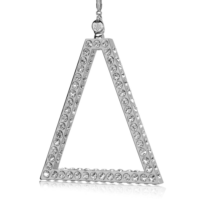 Ornement en forme de pyramide des Fêtes, Rhodium