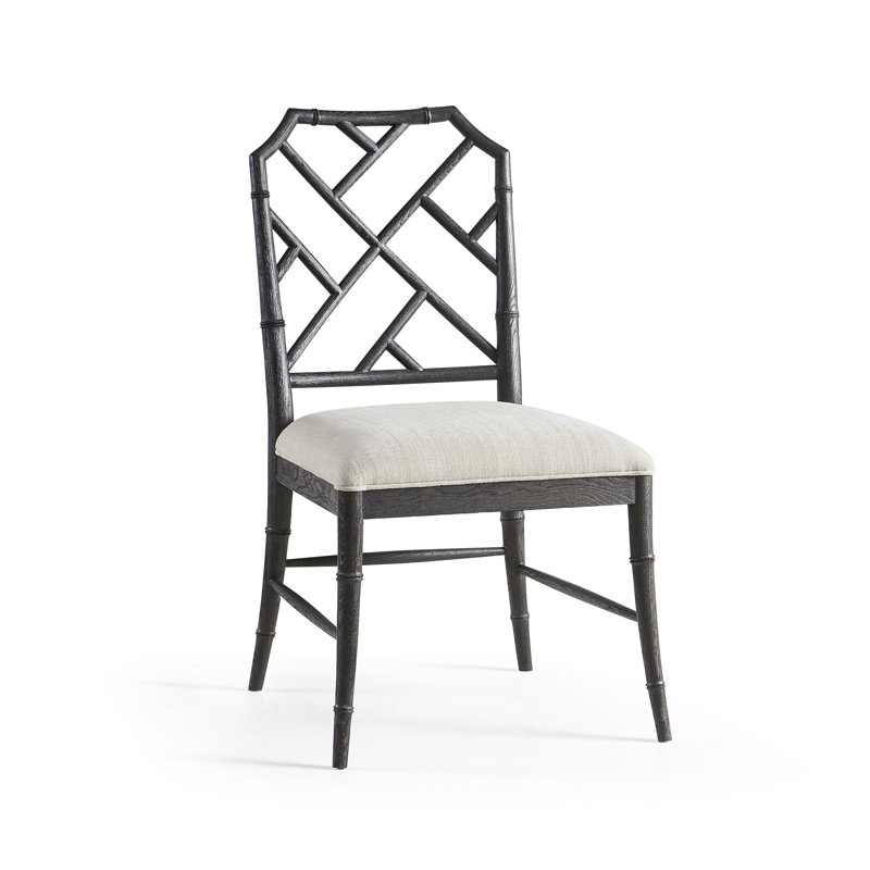 Saros Upholstered Dining Chair, Ebonized Black
