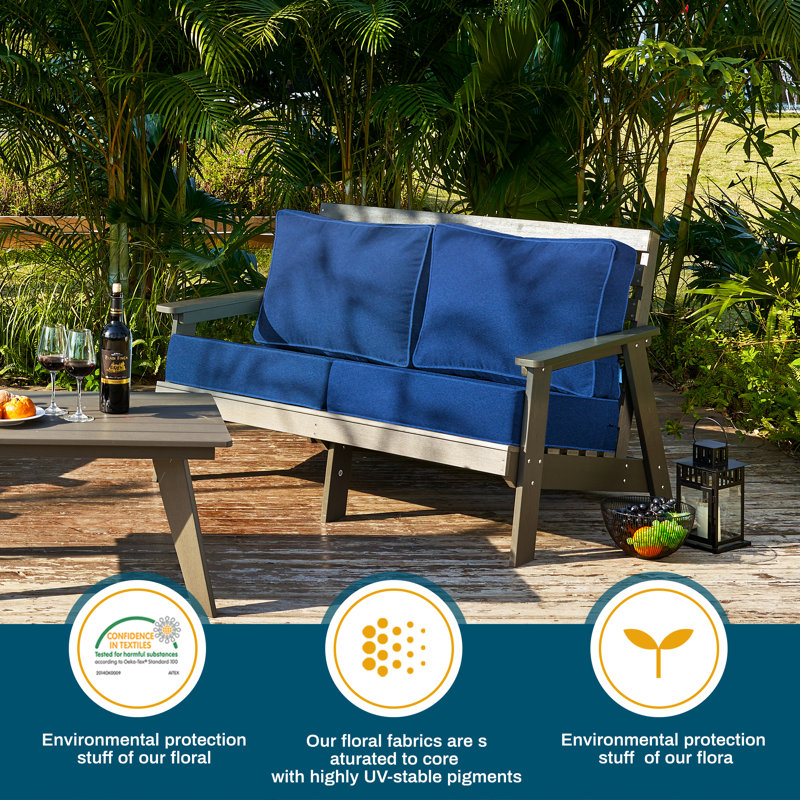 Outdoor 4'' Cushion Cover, Blue