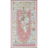 Hand-Knotted High-Quality Pink and Blue Runner