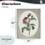 Rose rétro sur toile ovale, design par lettré et doublé-1286031937