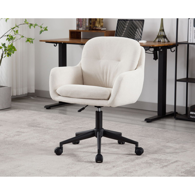 Riepke Office Chair, Cream
