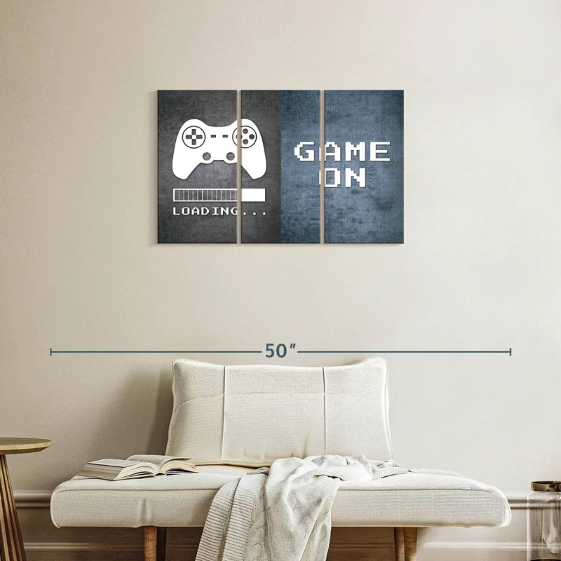 'Loading Game On, 20" H x 33" W