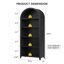 Armoire de rangement 29,5 po à 5 tablettes arquées-2007122018