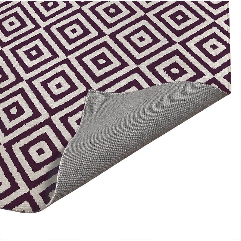 Tapis de cuisine Ikat, Aubergine, Rectangle 5 pi x 7 pi