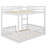 Full Over Full Wooden Bunk Bed With Ladder And Safety Rails-1556099879