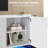 Bhhatu 80" TV Stand with Electric Fireplace Included, All White-98876977-99357219