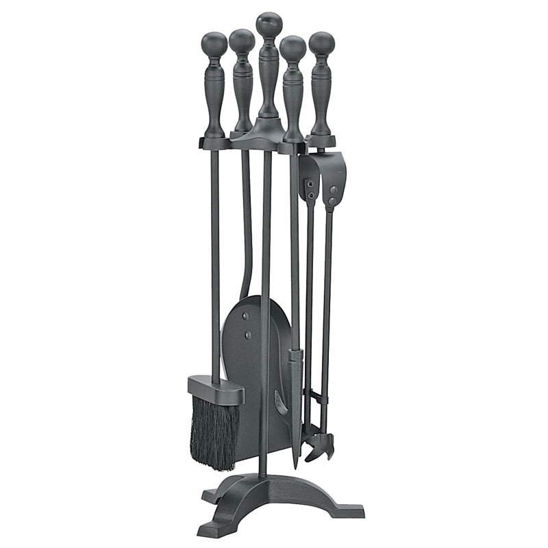 Fireplace Tool Set, Black