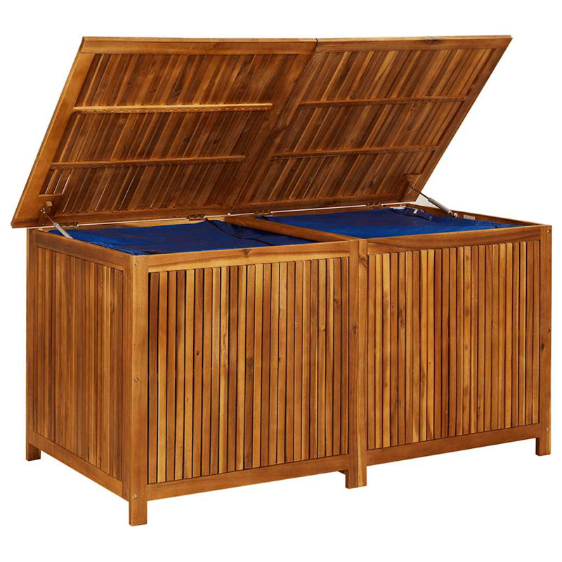 vidaXL Outdoor Storage Box, Deck Box, Solid Acacia Wood
