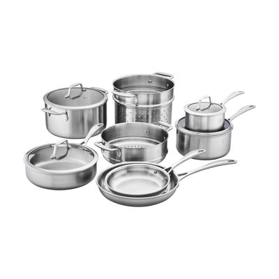 Spirit 12 Piece Stainless Steel Cookware Set